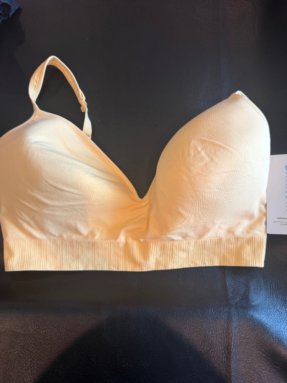 Athleta Embrace Sports Bra Bonnet Yellow Size XL D-DD